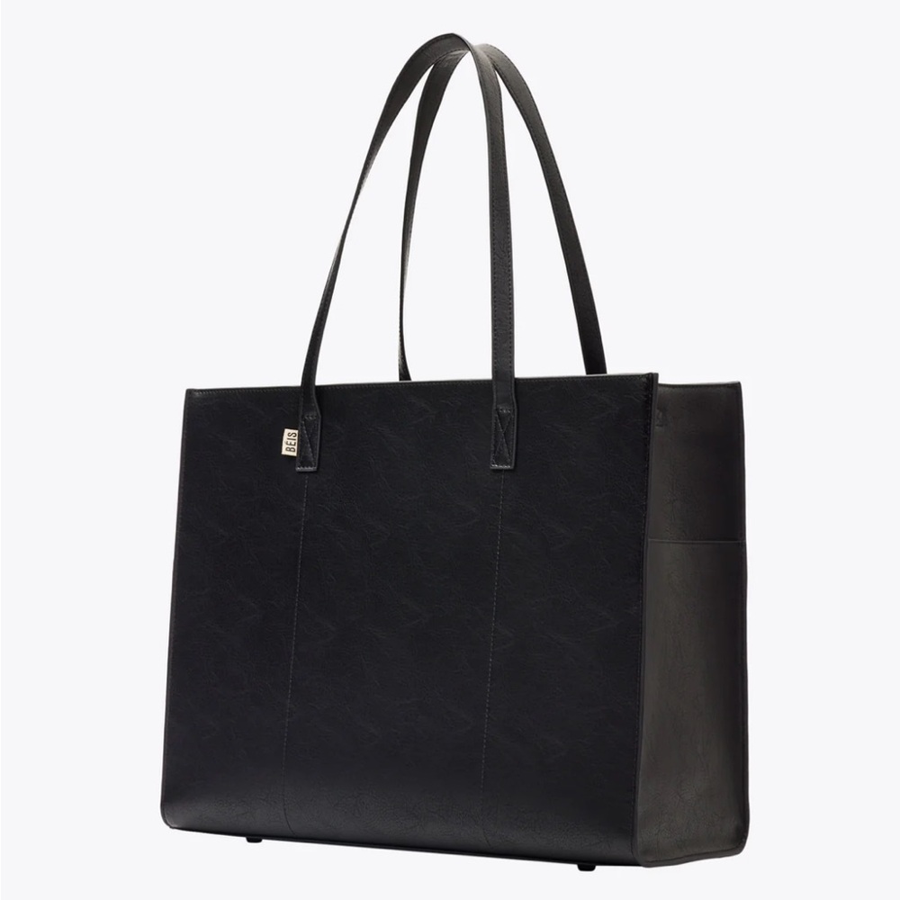 Beis Large Work Tote In Black - Picture 2 of 4